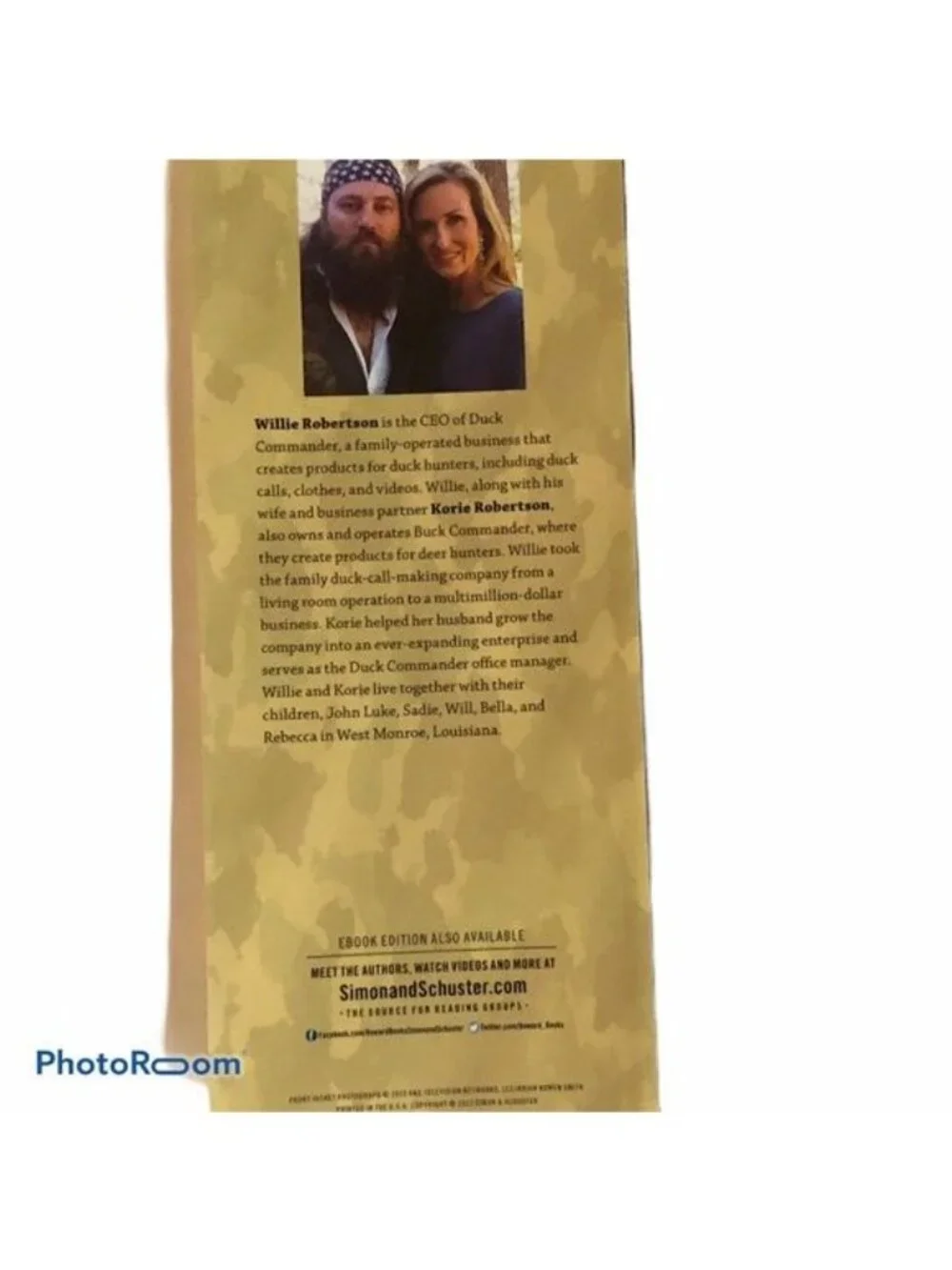 The duck commander family 2012 hardcover book dust cover READ